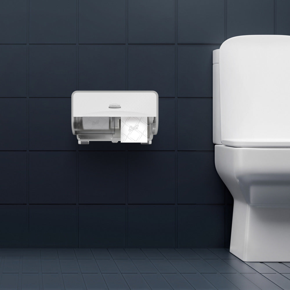 Scott® Essential™ Toilettenpapierrollen 8517 – 2-lagiges Toilettenpapier – 6 Packungen mit je 6 Rollen x 600 Blatt, weiß (insges. 36 Rollen/21.600 Blatt)