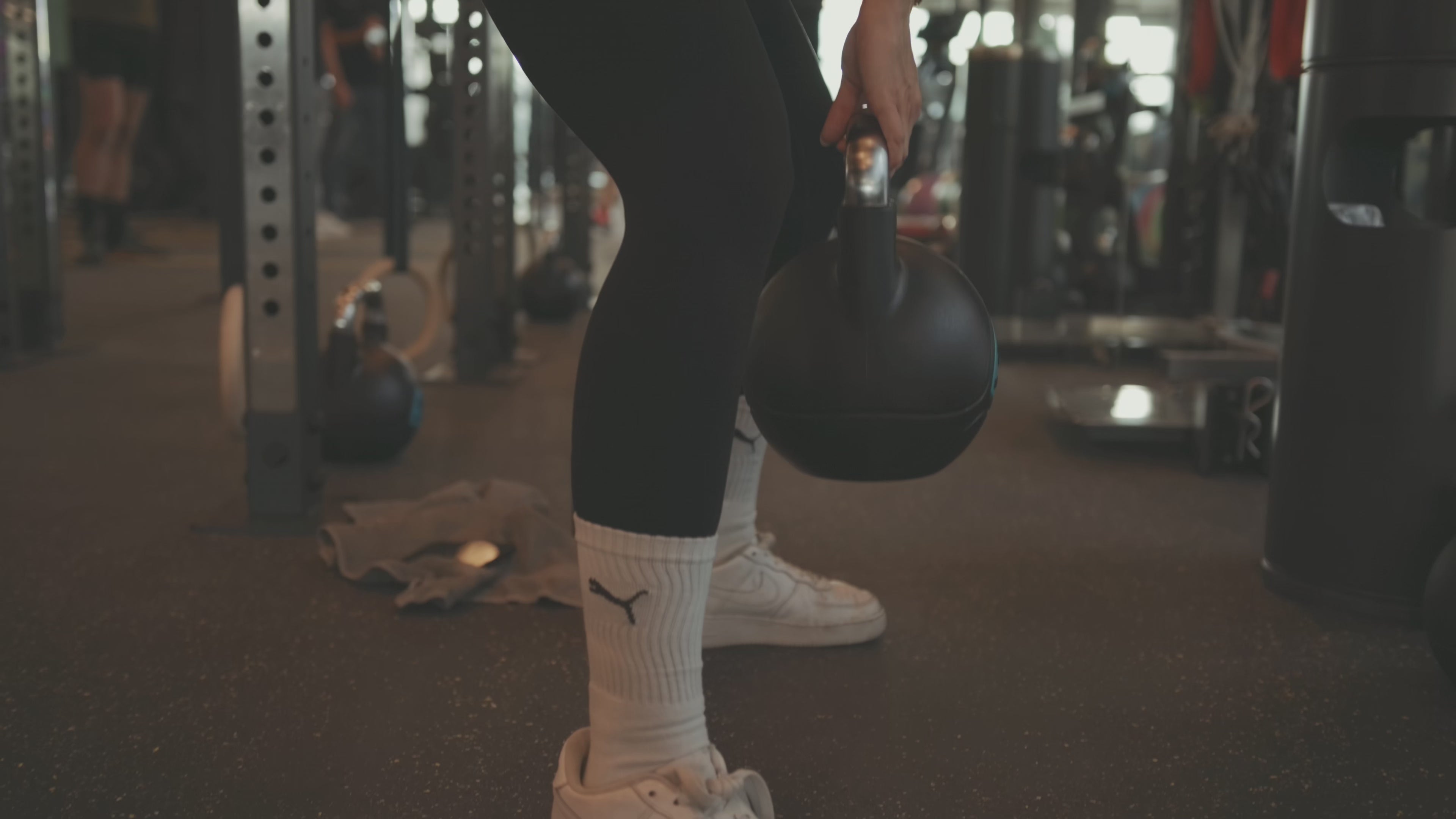 Desinfektionstücher im Fitnesstudio